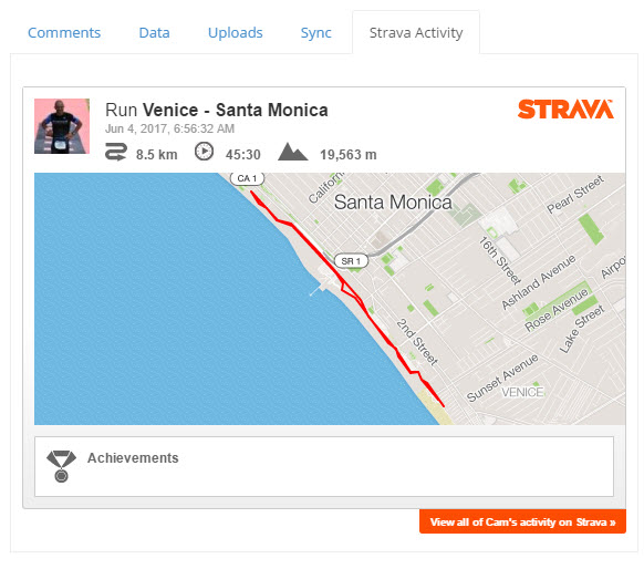 Strava Running Sync