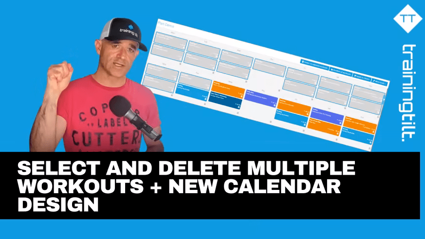 Easy Selection and Deletion of Workouts + Calendar Design and Layout Improvements