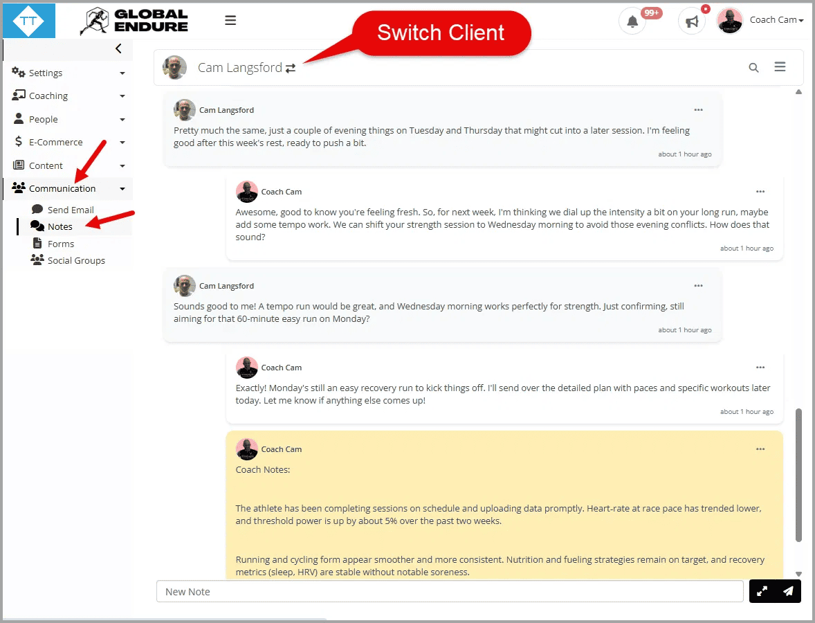 Web App Screens